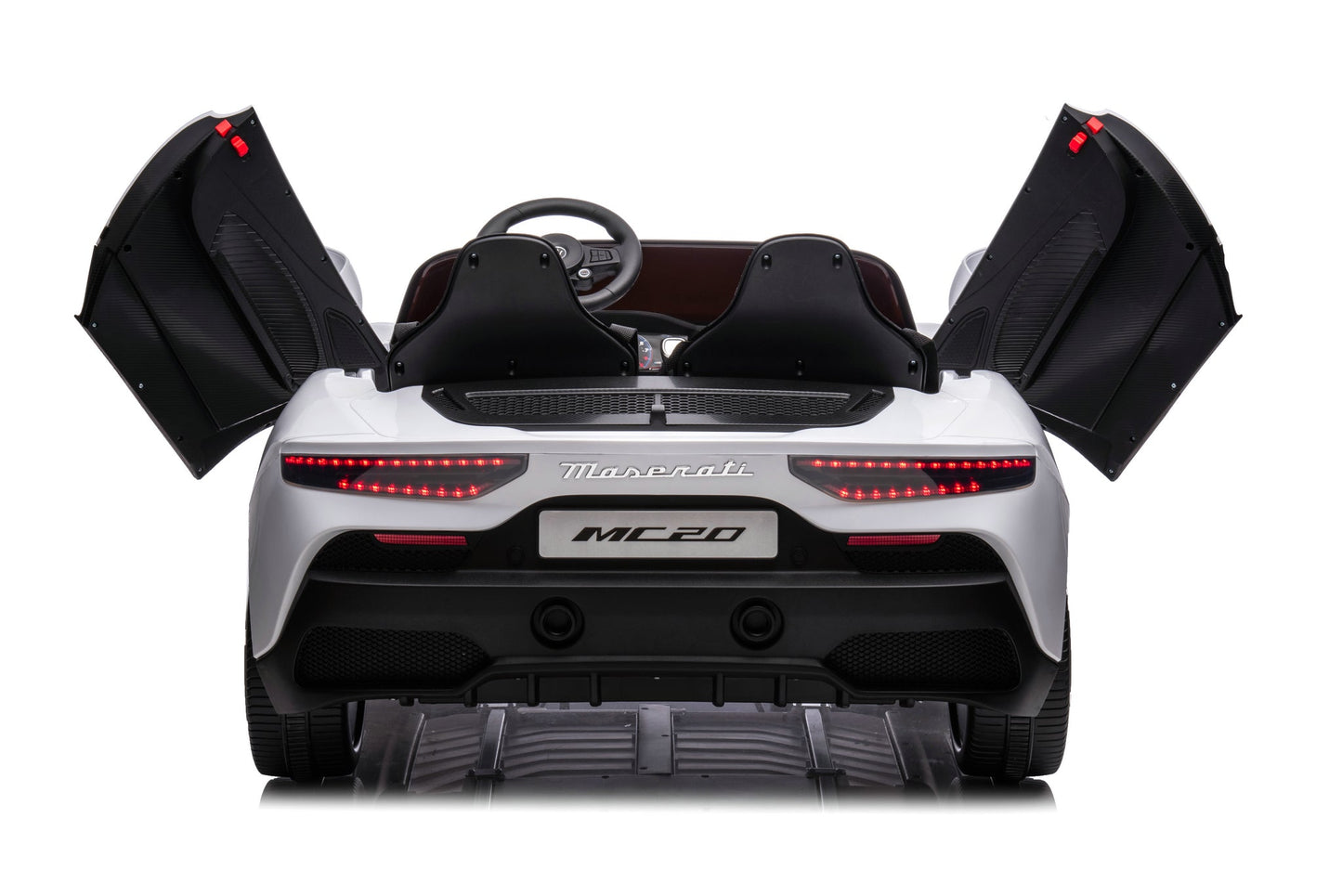 24V Maserati MC 20 Large 2 Seater Kids Ride on Car | Brushless Motor + Bluetooth + 3 Point Harness - Baby Cars