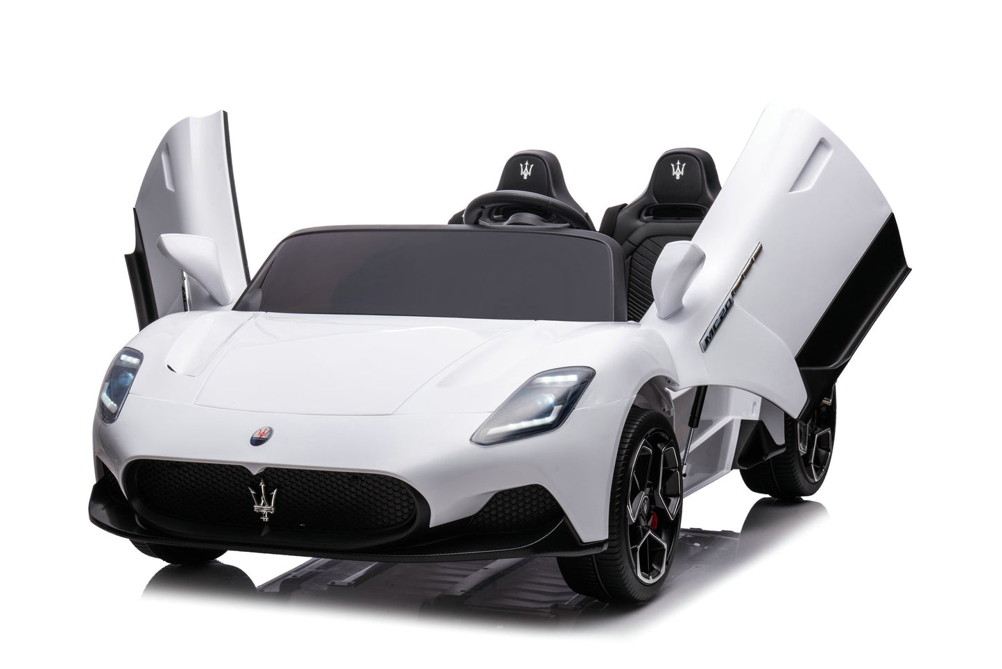 24V Maserati MC 20 Large 2 Seater Kids Ride on Car | Brushless Motor + Bluetooth + 3 Point Harness - Baby Cars