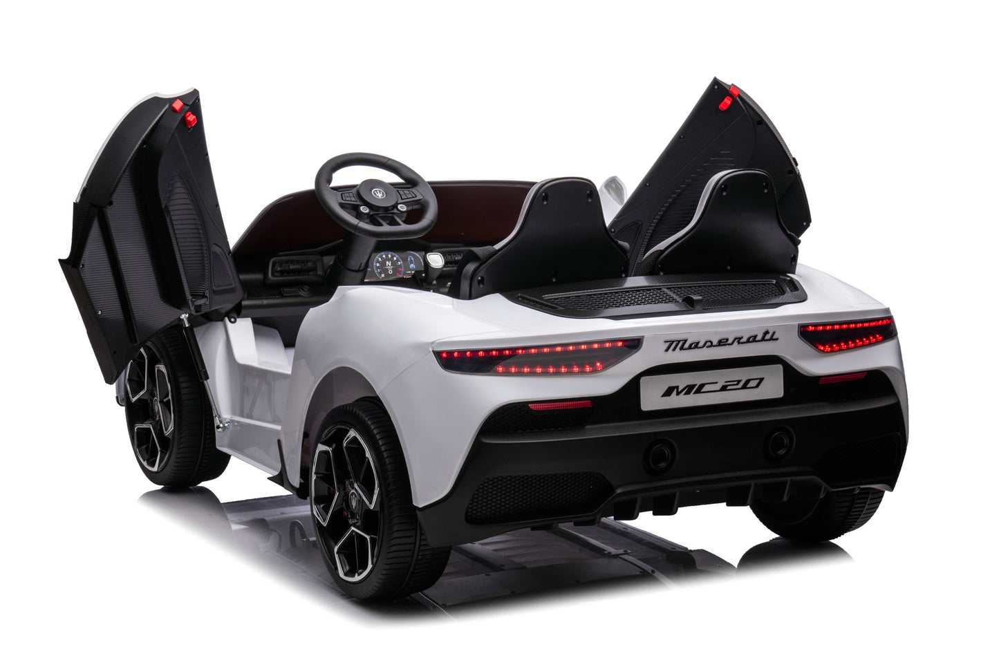 24V Maserati MC 20 Large 2 Seater Kids Ride on Car | Brushless Motor + Bluetooth + 3 Point Harness - Baby Cars