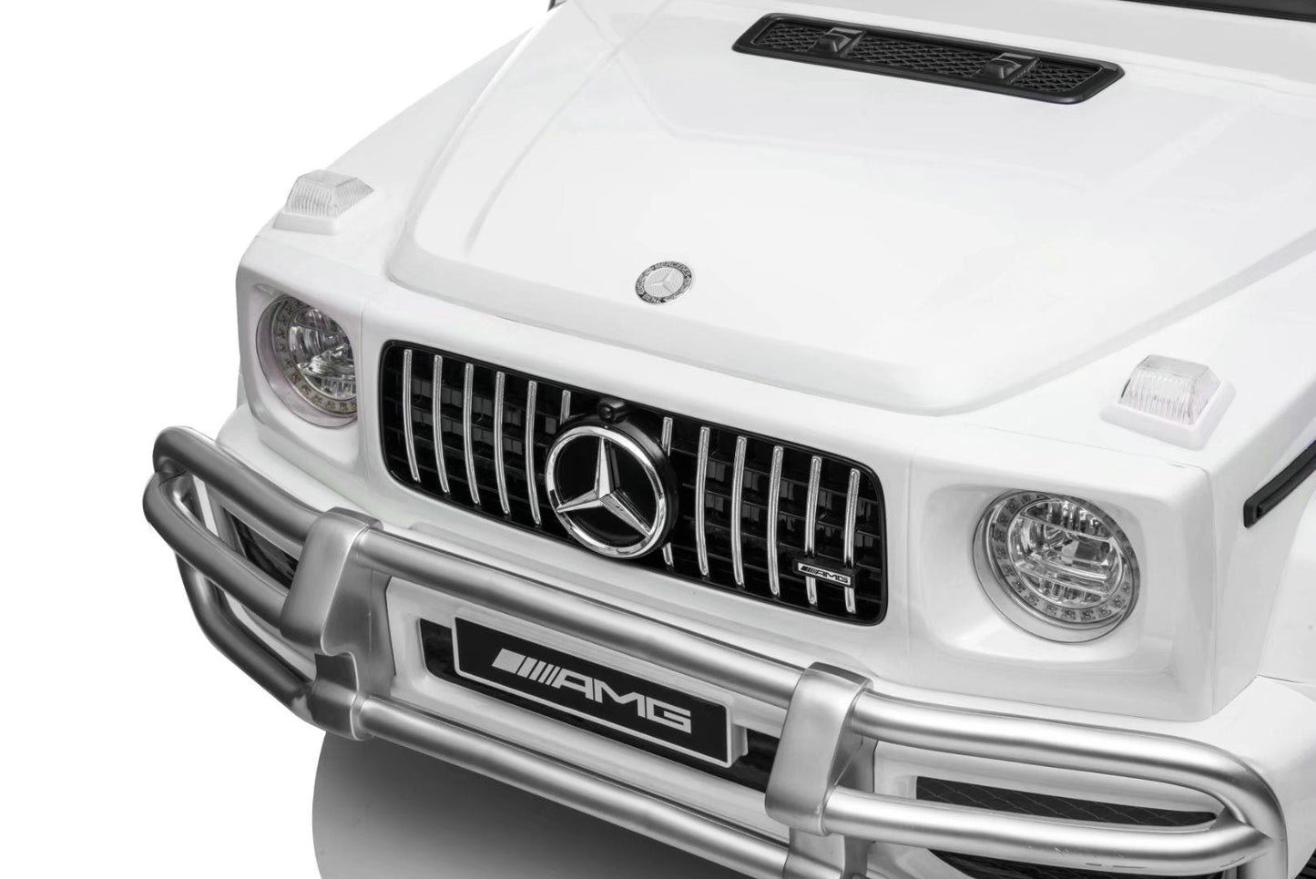 24V Mercedes Benz G63 AMG 4x4 2 Seater Kids Ride On Car | 3 Point Harness + Bluetooth - Baby Cars