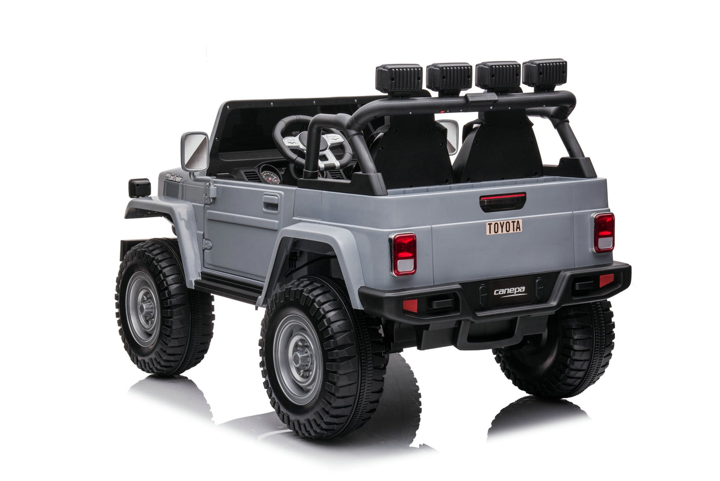 24V Toyota Land Cruiser FJ40 4x4 2 Seater Kids Ride On Car | 320 Watts + Bluetooth - Baby Cars
