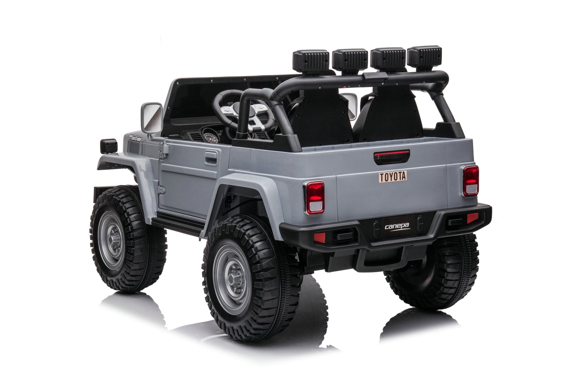 24V Toyota Land Cruiser FJ40 4x4 2 Seater Kids Ride On Car | 320 Watts + Bluetooth - Baby Cars