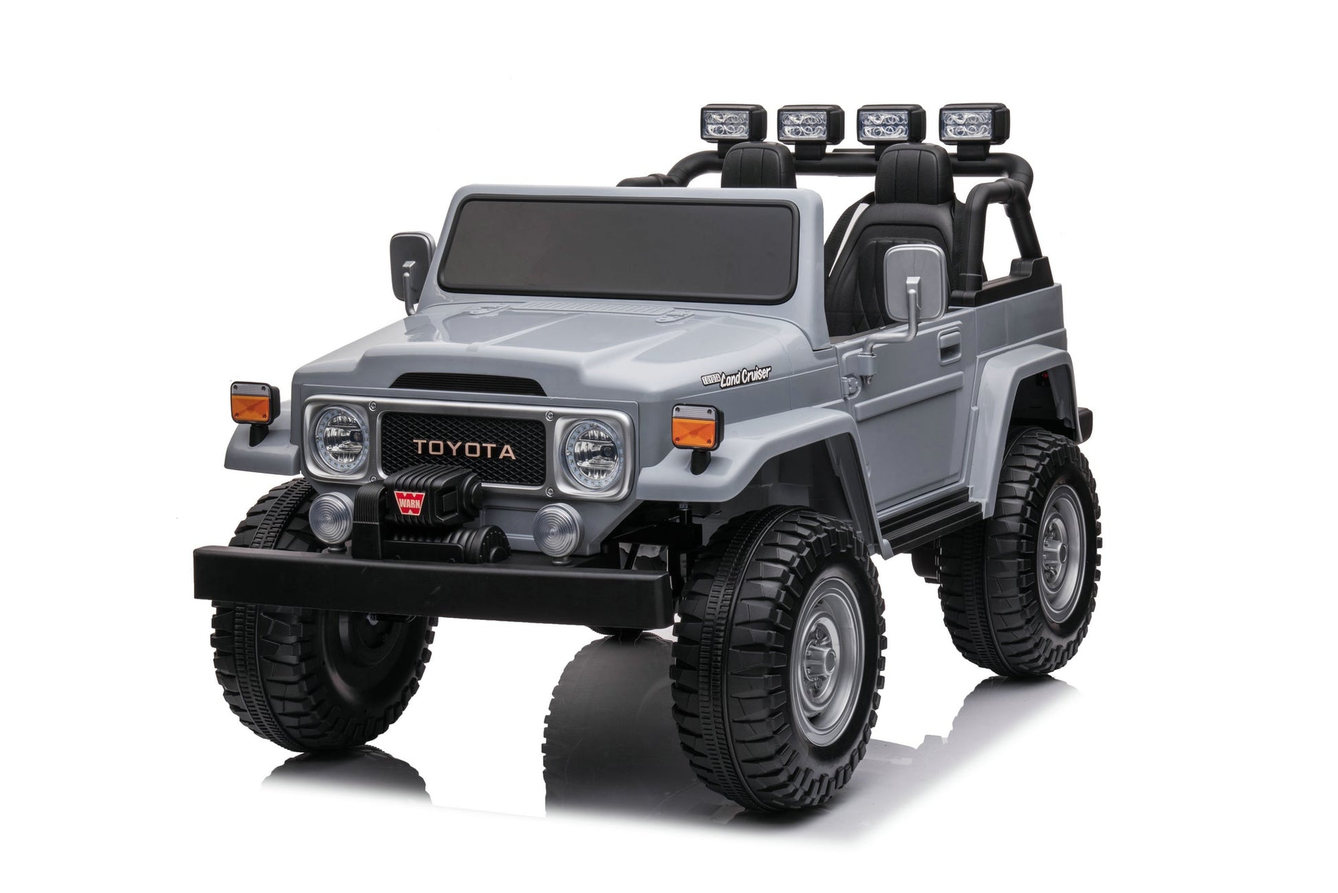24V Toyota Land Cruiser FJ40 4x4 2 Seater Kids Ride On Car | 320 Watts + Bluetooth - Baby Cars