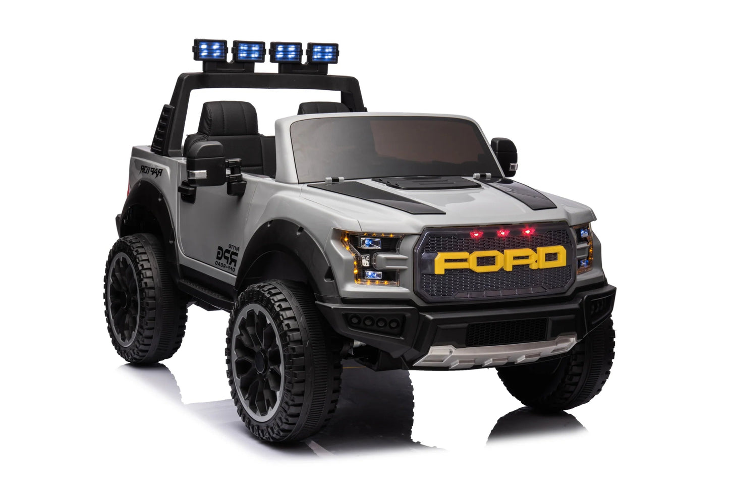 Ford F150 Raptor Ride - On Truck 4x4 – 12V Two - Seater Kids Electric Car with Rubber Wheels, Leather Seats, Hydraulics & Remote Control | Baby Cars - Baby Cars