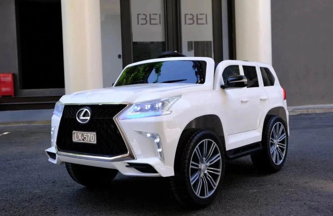 12V Lexus LX-570 Kids Ride On Car | Hydraulics + Bluetooth + Phone App - Baby Cars