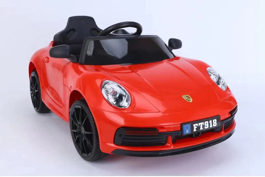 12V Porsche 918 Spyder Kids Ride On Car | Hydraulics Function + 3 Point Harness - Baby Cars