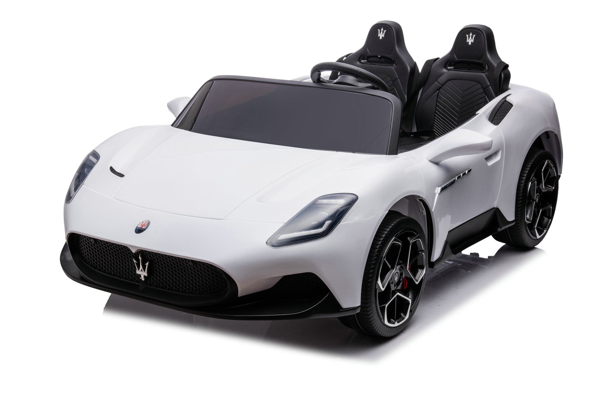 24V Maserati MC 20 Large 2 Seater Kids Ride on Car | Brushless Motor + Bluetooth + 3 Point Harness - Baby Cars