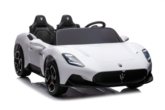 24V Maserati MC 20 Large 2 Seater Kids Ride on Car | Brushless Motor + Bluetooth + 3 Point Harness - Baby Cars