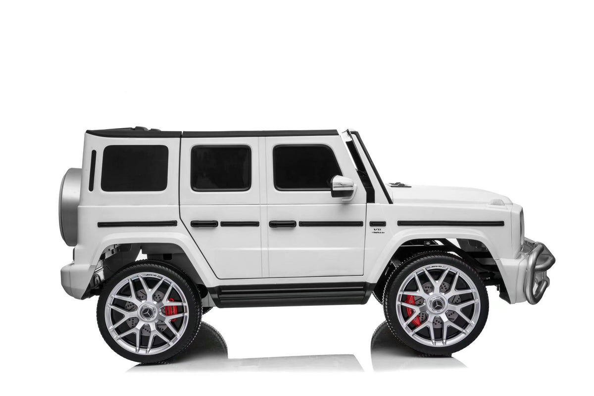 24V Mercedes Benz G63 AMG 4x4 2 Seater Kids Ride On Car | 3 Point Harness + Bluetooth - Baby Cars