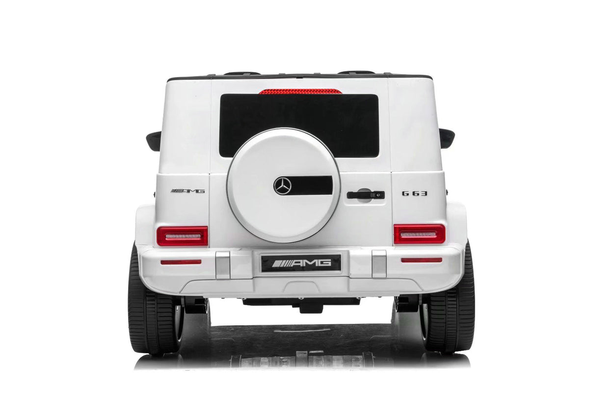 24V Mercedes Benz G63 AMG 4x4 2 Seater Kids Ride On Car | 3 Point Harness + Bluetooth - Baby Cars