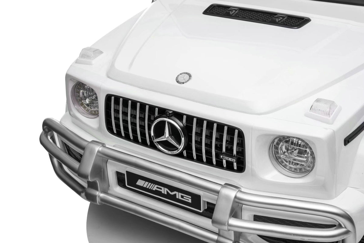 24V Mercedes Benz G63 AMG 4x4 2 Seater Kids Ride On Car | 3 Point Harness + Bluetooth - Baby Cars
