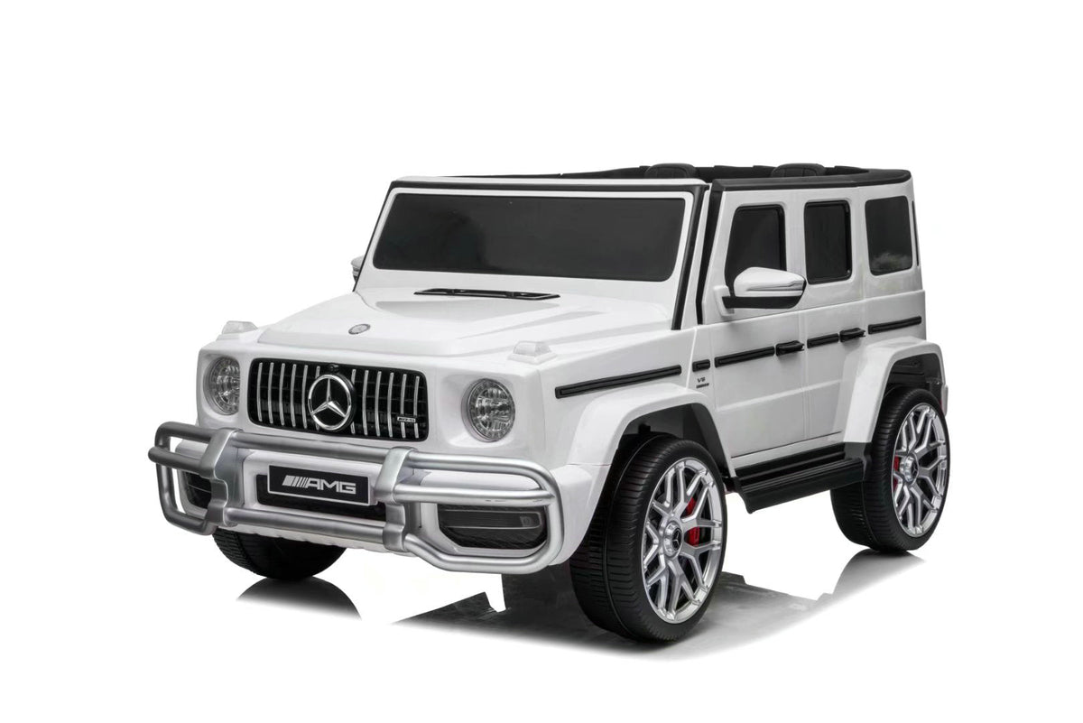 24V Mercedes Benz G63 AMG 4x4 2 Seater Kids Ride On Car | 3 Point Harness + Bluetooth - Baby Cars