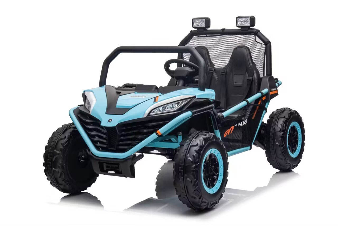 24V Razor UTV XL 2 Seater Kids Ride On Car | 400W Brushless Motor + Metal Frame + 3 Point Harness - Baby Cars