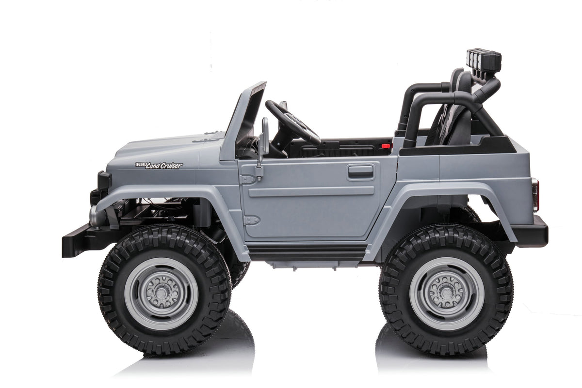 24V Toyota Land Cruiser FJ40 4x4 2 Seater Kids Ride On Car | 320 Watts + Bluetooth - Baby Cars