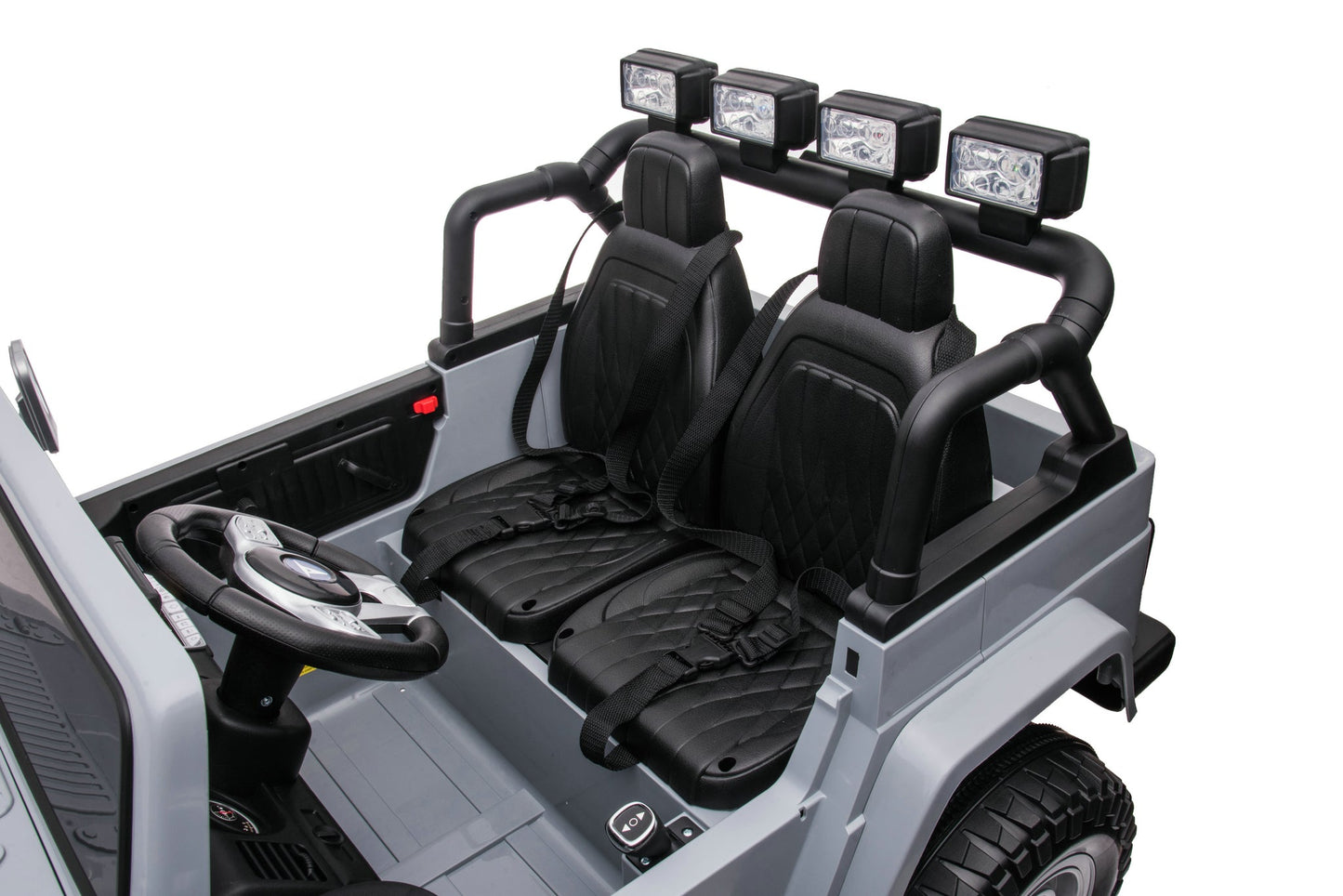 24V Toyota Land Cruiser FJ40 4x4 2 Seater Kids Ride On Car | 320 Watts + Bluetooth - Baby Cars