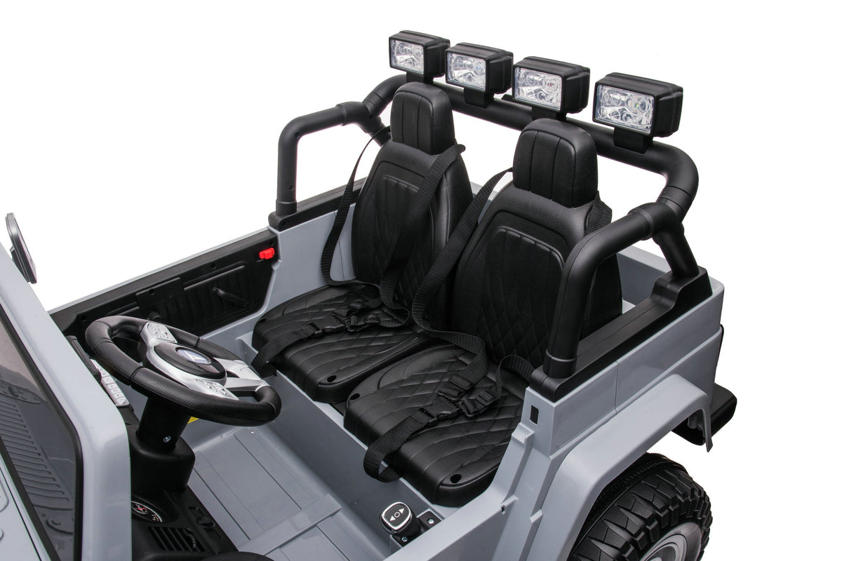 24V Toyota Land Cruiser FJ40 4x4 2 Seater Kids Ride On Car | 320 Watts + Bluetooth - Baby Cars