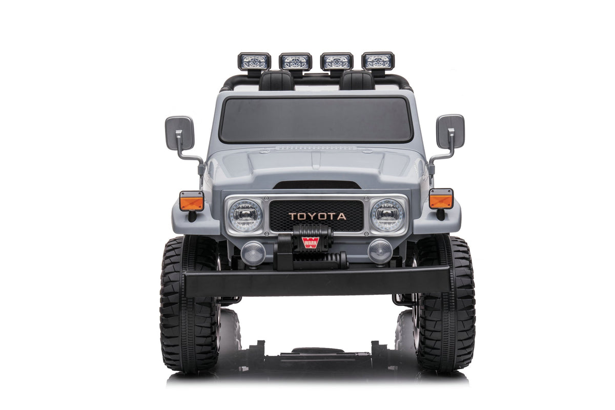 24V Toyota Land Cruiser FJ40 4x4 2 Seater Kids Ride On Car | 320 Watts + Bluetooth - Baby Cars