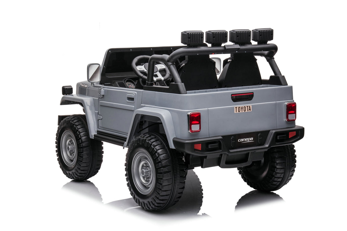 24V Toyota Land Cruiser FJ40 4x4 2 Seater Kids Ride On Car | 320 Watts + Bluetooth - Baby Cars