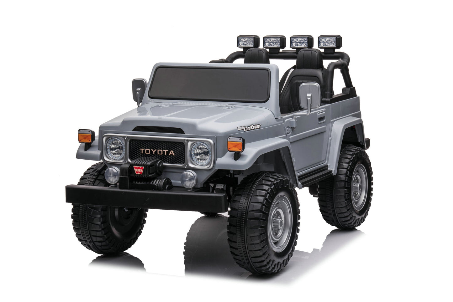 24V Toyota Land Cruiser FJ40 4x4 2 Seater Kids Ride On Car | 320 Watts + Bluetooth - Baby Cars