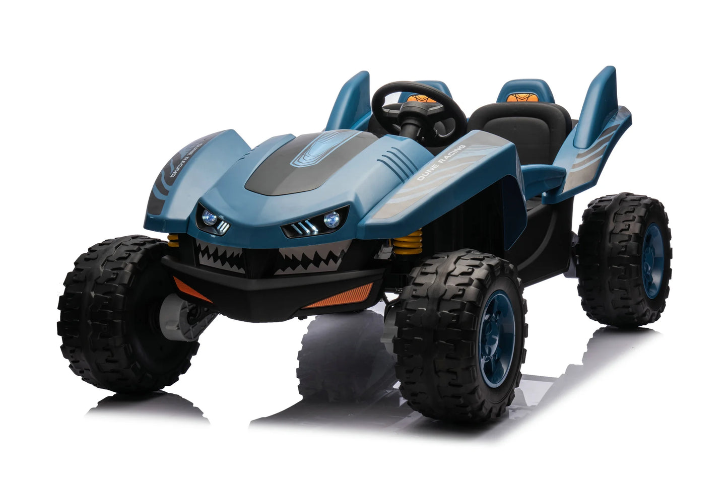 Shark Dune Racer 24V | 4x4 | 2-Seater | Electric Dune Buggy | Rubber Wheels | Leather Seats | Metal Chassis