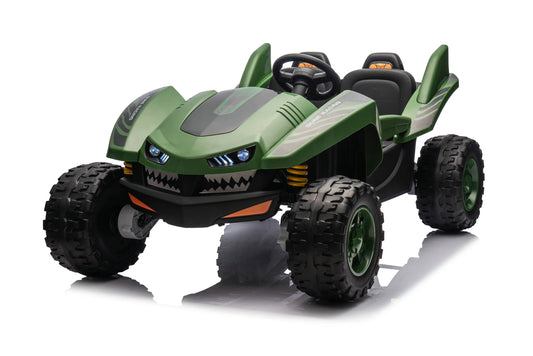 Shark Dune Racer 24V | 4x4 | 2-Seater | Electric Dune Buggy | Rubber Wheels | Leather Seats | Metal Chassis