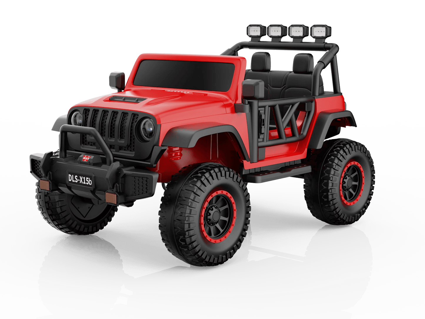Monster Jeep 24V Ride - On Car – 2 - Seater | 4X4 | 4 x 200W Motors | Lifted Suspension | Rubber Wheels | Parental Remote | Baby Cars - Baby Cars