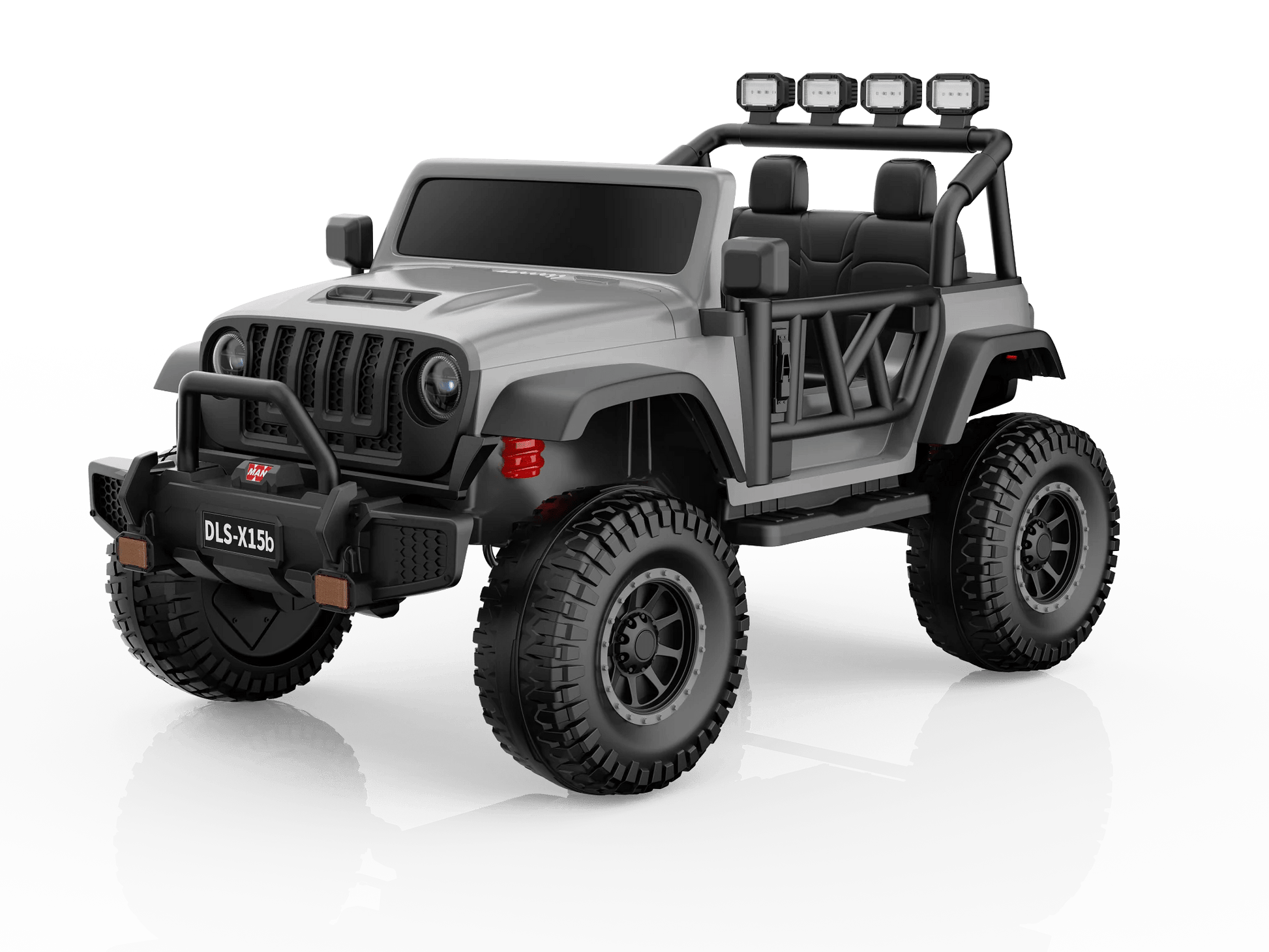 Monster Jeep 24V Ride - On Car – 2 - Seater | 4X4 | 4 x 200W Motors | Lifted Suspension | Rubber Wheels | Parental Remote | Baby Cars - Baby Cars