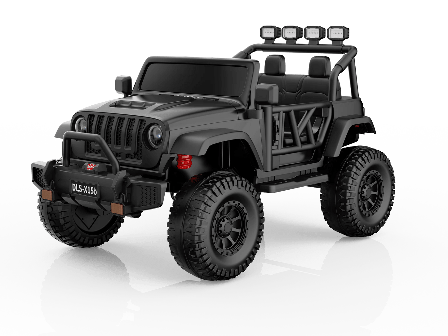 Monster Jeep 24V Ride - On Car – 2 - Seater | 4X4 | 4 x 200W Motors | Lifted Suspension | Rubber Wheels | Parental Remote | Baby Cars - Baby Cars