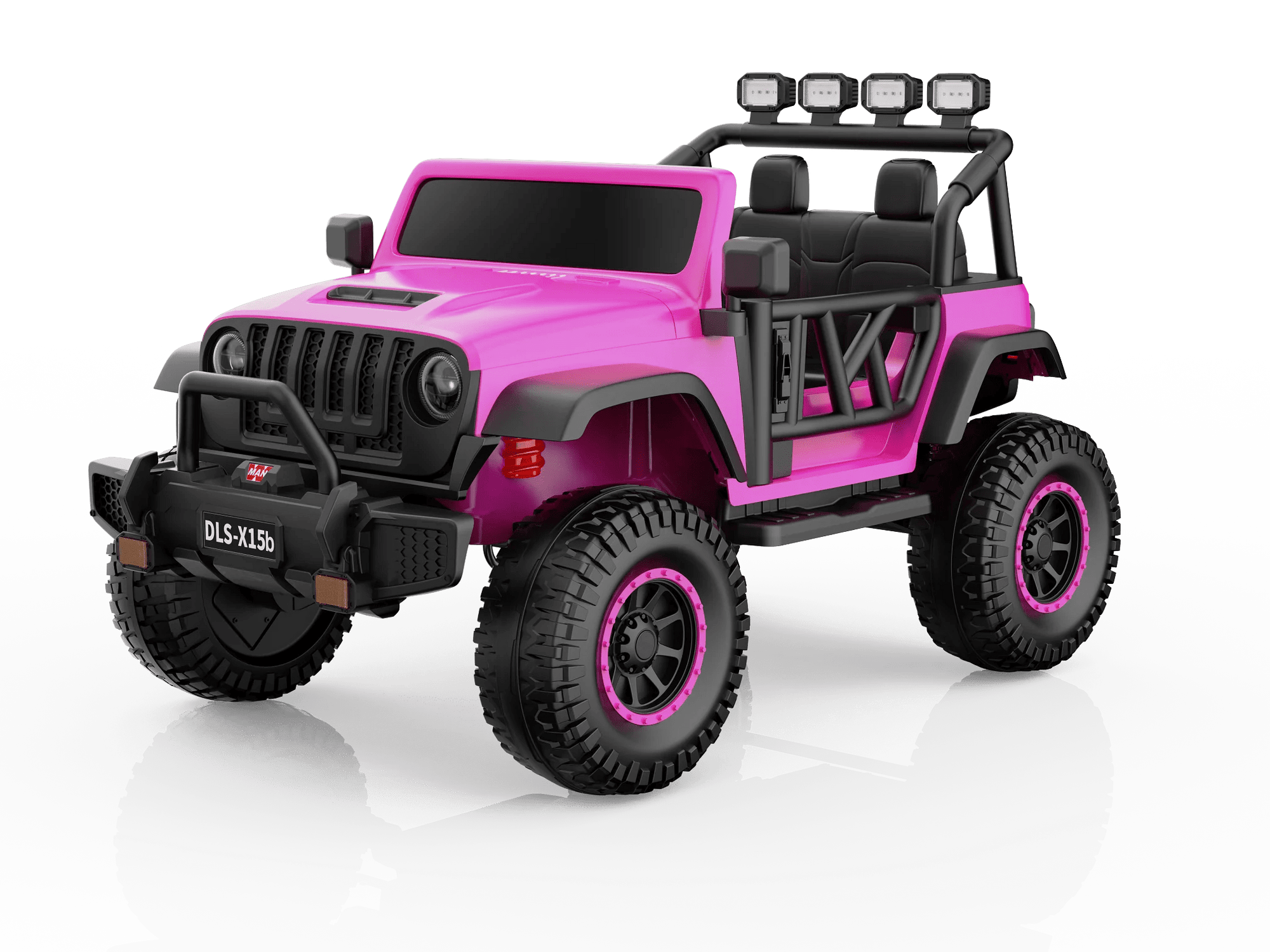Monster Jeep 24V Ride - On Car – 2 - Seater | 4X4 | 4 x 200W Motors | Lifted Suspension | Rubber Wheels | Parental Remote | Baby Cars - Baby Cars