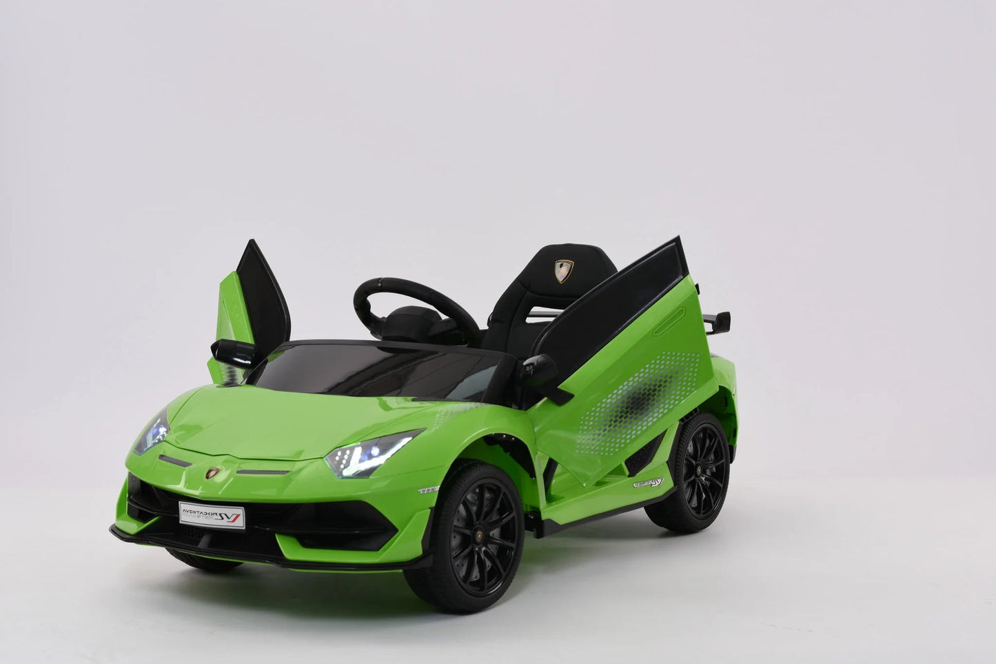 Pre-Order: 12V Lamborghini Aventador SVJ Kids Ride On Car | Bluetooth + Lambo Doors - Baby Cars