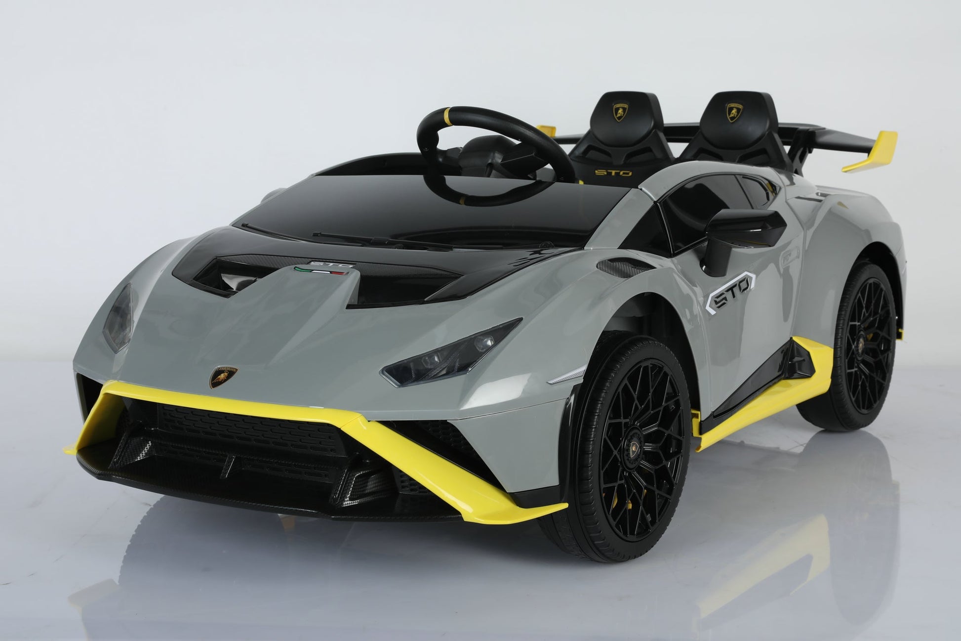 Pre-Order: 24V Lamborghini Huracan STO Kids Ride On Car | Drifting + 500 Watts + Bluetooth - Baby Cars